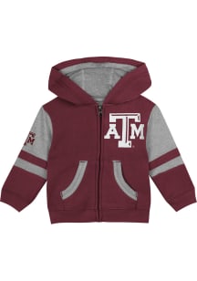 Texas A&amp;M Aggies Toddler Stadium Long Sleeve Full Zip Sweatshirt - Maroon