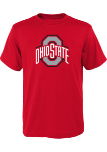 Ohio State Buckeyes Youth Red Athletic O Short Sleeve T-Shirt