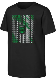 Austin FC Youth Black Box Short Sleeve T-Shirt