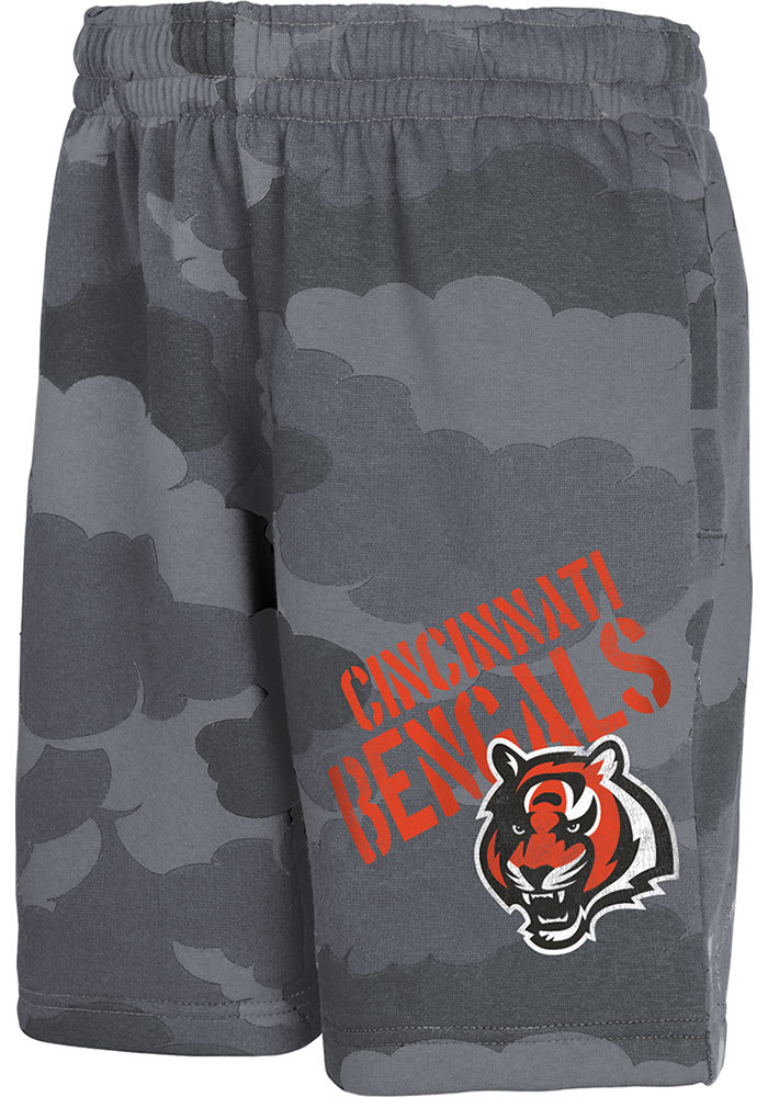 Cincinnati Bengals Youth Grey Bring It Shorts