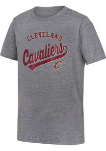 Cleveland Cavaliers Youth Grey Classic Short Sleeve Fashion T-Shirt