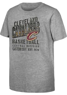 Cleveland Cavaliers Youth Grey Go Time Short Sleeve T-Shirt