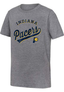 Indiana Pacers Youth Grey Classic Short Sleeve Fashion T-Shirt
