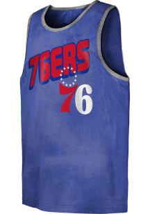 Philadelphia 76ers Youth Blue Ride The Tide Short Sleeve Tank Top