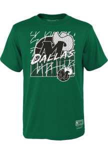 Mitchell and Ness Dallas Mavericks Youth Kelly Green Sharktooth Short Sleeve T-Shirt