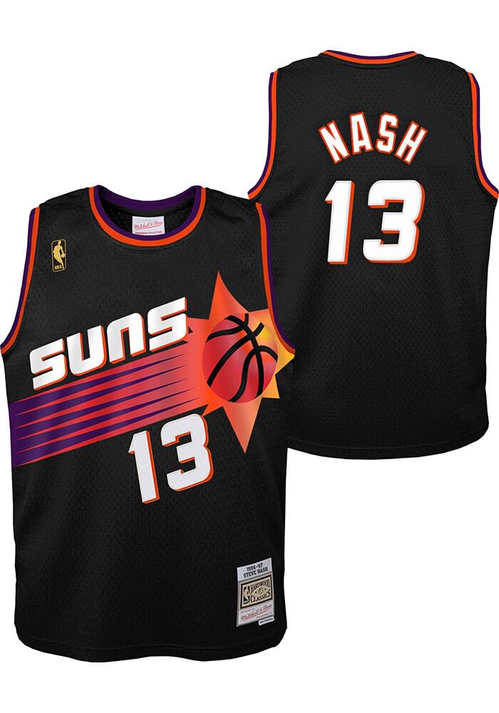 Phoenix Suns Nash ユニフォーム　Mitchell&ness Phoenix Suns Steve Nash Youth BLACK Alternative Swingman