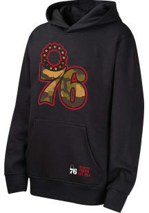 Philadelphia 76ers Youth Black Down To The Wire Long Sleeve Hoodie