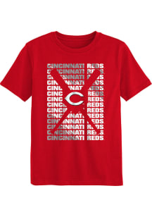 Cincinnati Reds Boys Red Box Short Sleeve T-Shirt