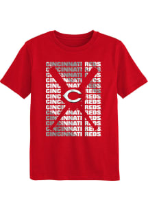 Cincinnati Reds Youth Red Box Short Sleeve T-Shirt