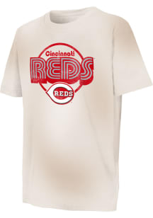 Cincinnati Reds Youth White Sand Storm Short Sleeve T-Shirt