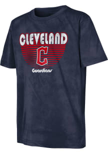 Cleveland Guardians Youth Navy Blue Shore Thing Short Sleeve T-Shirt