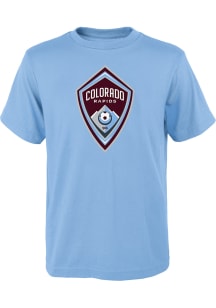 Colorado Rapids Youth Light Blue Primary Logo Short Sleeve T-Shirt