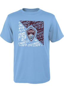 Colorado Rapids Youth Light Blue Divide Short Sleeve T-Shirt