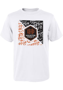 Houston Dynamo Youth White Divide Short Sleeve T-Shirt