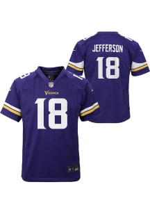 Justin Jefferson Minnesota Vikings Youth Purple Nike Home Replica Football Jersey