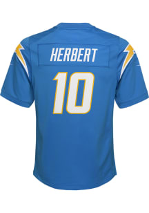 Justin Herbert Los Angeles Chargers Youth Blue Nike Home Replica Football Jersey