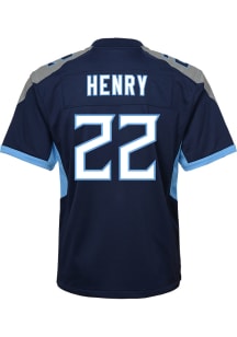 Derrick Henry Tennessee Titans Youth Navy Blue Nike Home Replica Football Jersey