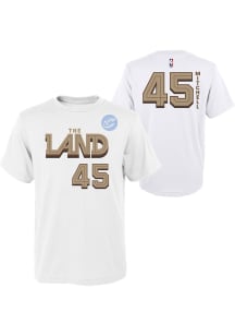 Donovan Mitchell Cleveland Cavaliers Youth White NBA City Edition Player Tee