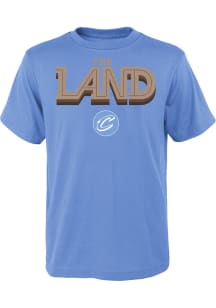 Cleveland Cavaliers Youth Light Blue City Edition Wordmark Short Sleeve T-Shirt