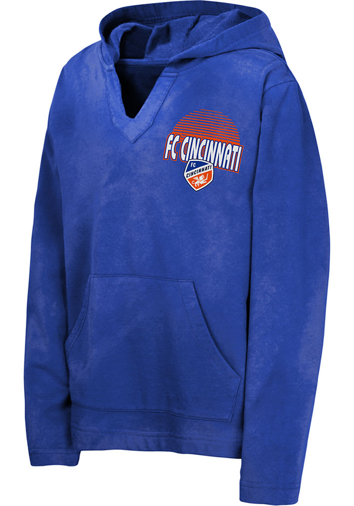 FC Cincinnati Youth Blue The Baja Long Sleeve Hoodie