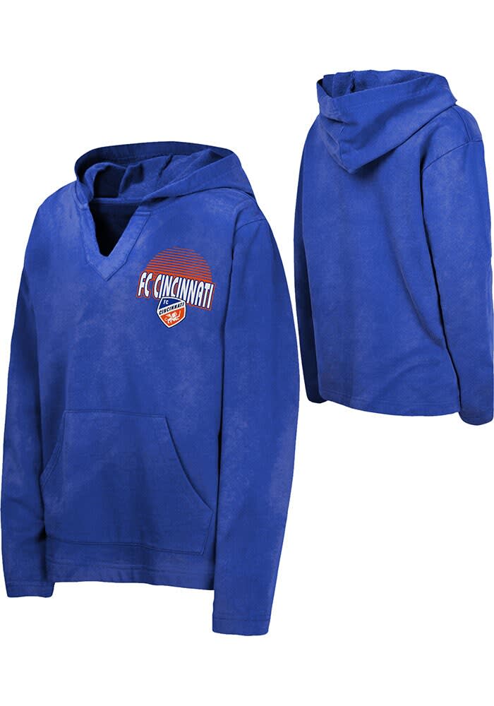 FC Cincinnati Youth Blue The Baja Long Sleeve Hoodie