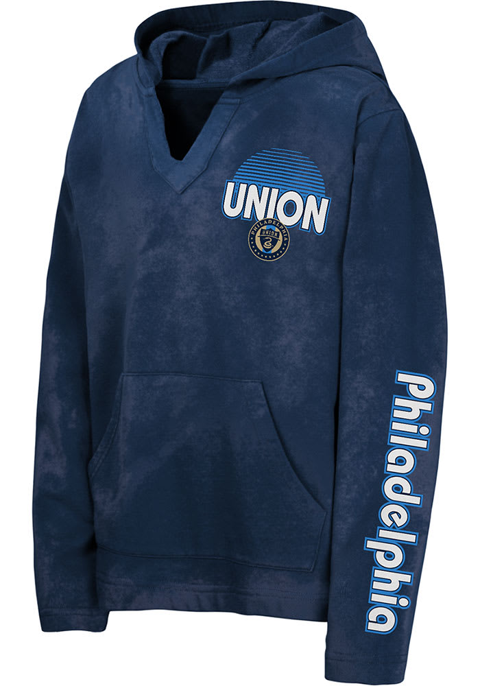 Philadelphia Union Youth NAVY The Baja Long Sleeve Hoodie - 133417760