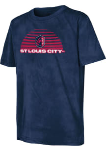 St Louis City SC Youth Navy Blue Shore Thing Short Sleeve T-Shirt