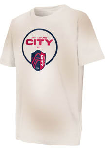 St Louis City SC Youth White Sand Storm Short Sleeve T-Shirt