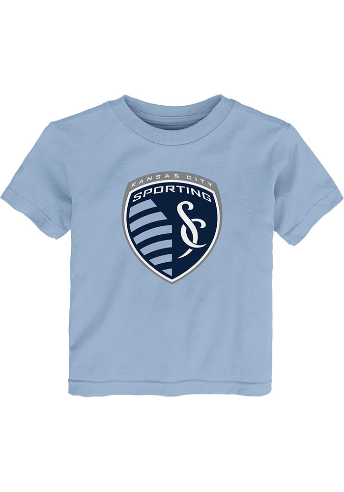 SKC Sporting KC Toddler Light Blue Slogan Back Short Sleeve Tee