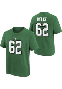 Jason Kelce Philadelphia Eagles Youth Kelly Green Retro NN Player Tee