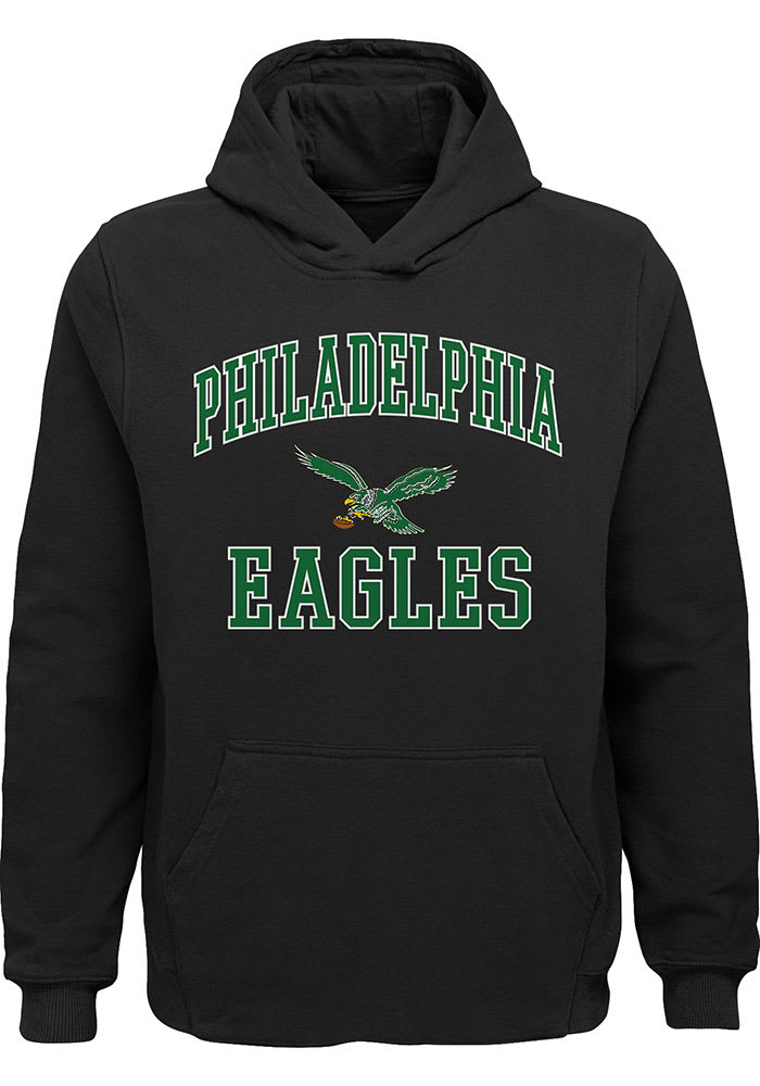 Philadelphia eagles black outlet hoodie