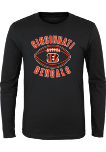 Cincinnati Bengals Boys Black Retro Little Kicker Long Sleeve T-Shirt