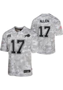 Josh Allen Buffalo Bills Youth Grey Nike Salute To Service Football Jersey