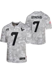 CJ Stroud Houston Texans Youth Grey Nike Salute To Service Football Jersey