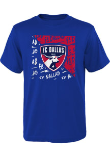 FC Dallas Youth Blue Divide Short Sleeve T-Shirt