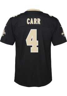 Derek Carr New Orleans Saints Youth Black Nike Home Replica Football Jersey