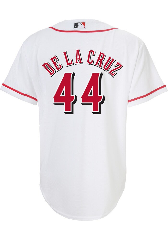 Elly De La Cruz  Nike Cincinnati Reds Youth White Home Replica Jersey