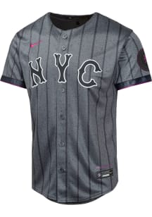 Nike New York Mets Youth Grey City Connect Limited Blank Jersey