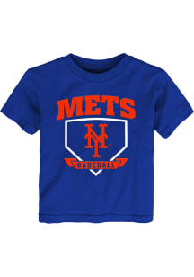 New York Mets Toddler Blue Home Runner Short Sleeve T-Shirt