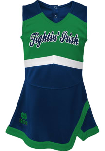 Notre Dame Fighting Irish Toddler Girls Navy Blue Cheer Captain Sets Cheer Dress