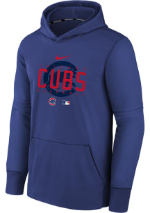 Nike Chicago Cubs Youth Blue Pregame Long Sleeve Hoodie