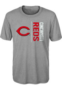 Cincinnati Reds Youth Grey Fan Favorite Short Sleeve T-Shirt