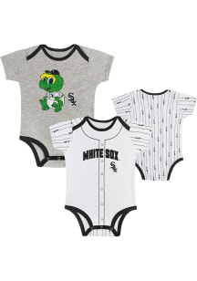 Chicago White Sox Baby Grey Play Ball One Piece