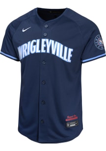 Nike Chicago Cubs Youth Navy Blue City Connect Limited Blank Jersey