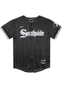 Nike White Sox Boys Black City Connect Limited Blank Baseball Jersey