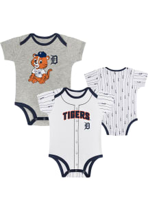 Detroit Tigers Baby Grey Play Ball One Piece