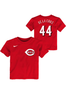 Elly De La Cruz Cincinnati Reds Toddler Red Name and Number Short Sleeve Player T Shirt