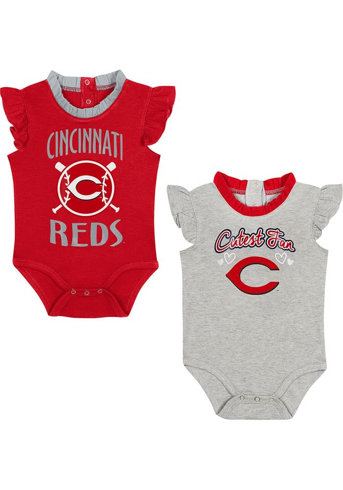 Cincinnati Reds Baby Red Fan Set One Piece