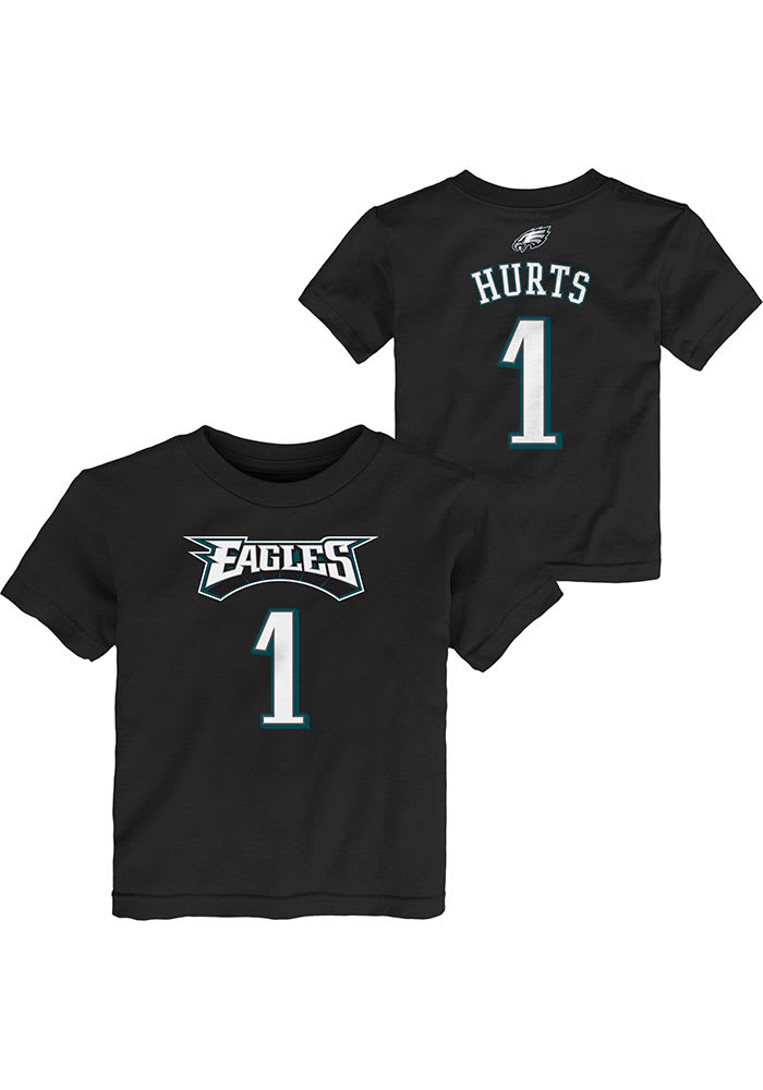 Jalen Hurts Eagles Toddler Name and Number Short Sleeve Player T Shirt