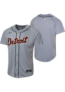 Nike Detroit Tigers Youth Grey Road Limited Blank Jersey